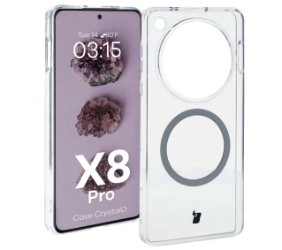 Bizon CrystalO z MagSafe do Oppo Find X8 Pro Przezroczyste