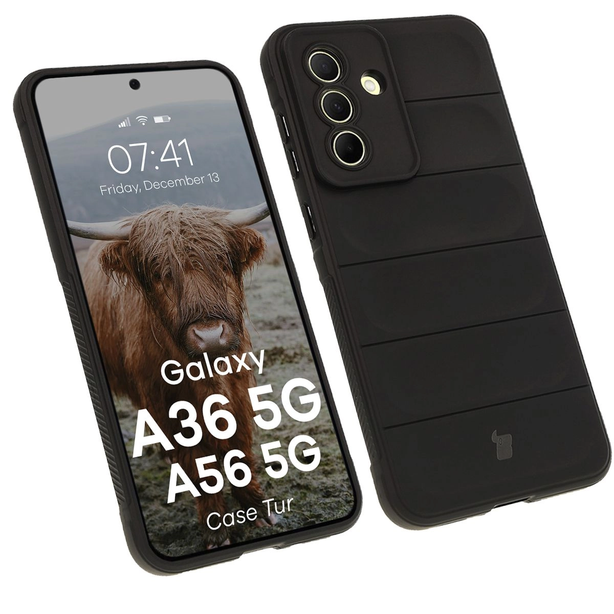 Etui Bizon Tur do Galaxy A36 5G / Galaxy A56 5G Czarny