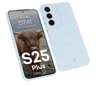 Etui Bizon Tur do Galaxy S25 Plus Jasnoniebieskie