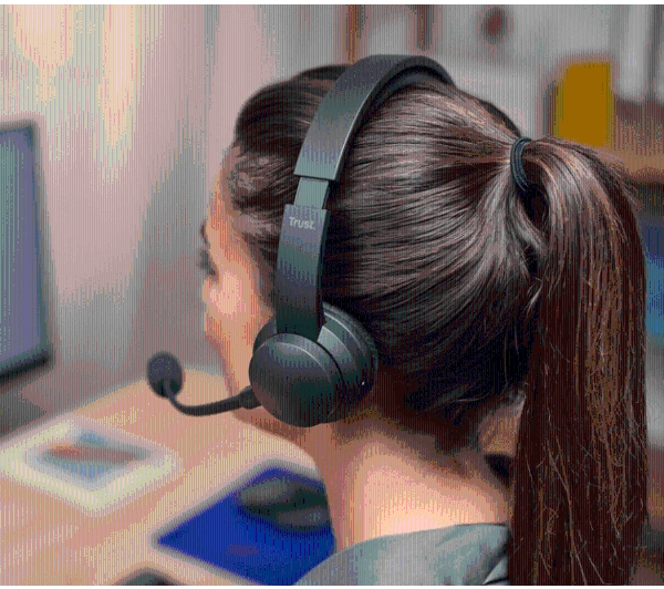 Trust Ayda Wireless ENC Nauszne Czarny