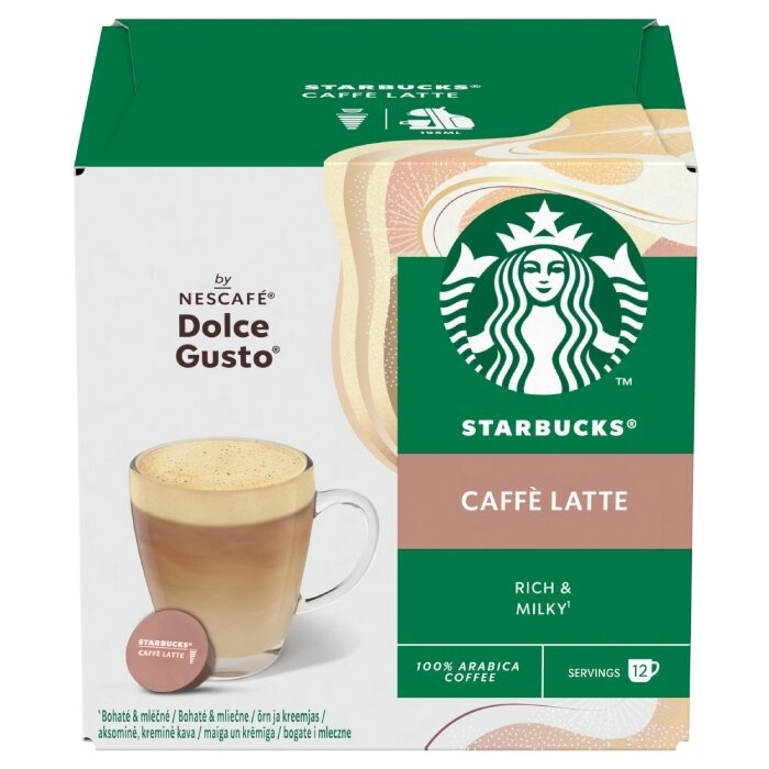 Kapsułki Starbucks Nescafe Dolce Gusto Caffe Latte 12szt.