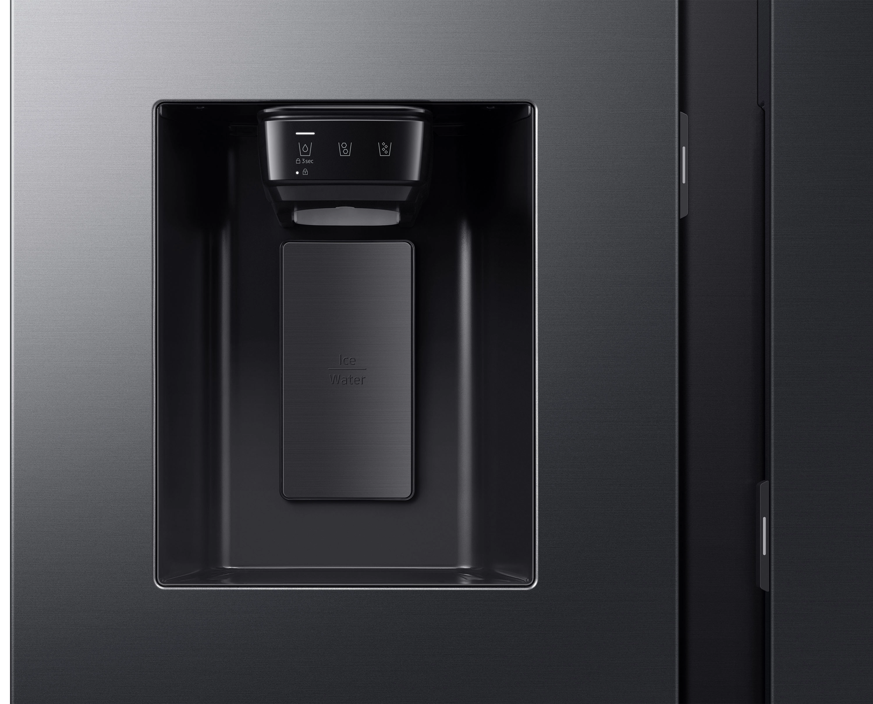 Lodówka Samsung RS90F66BEFEO Auto Open Pełny No Frost 178,4cm Kostkarka Zdalne sterowanie Grafitowa stal