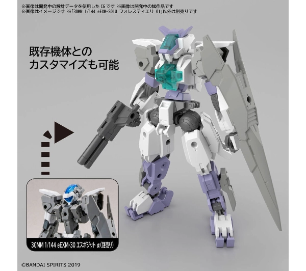 Bandai 30MM 1/144 eEXM-S01 FORESTIERI 01