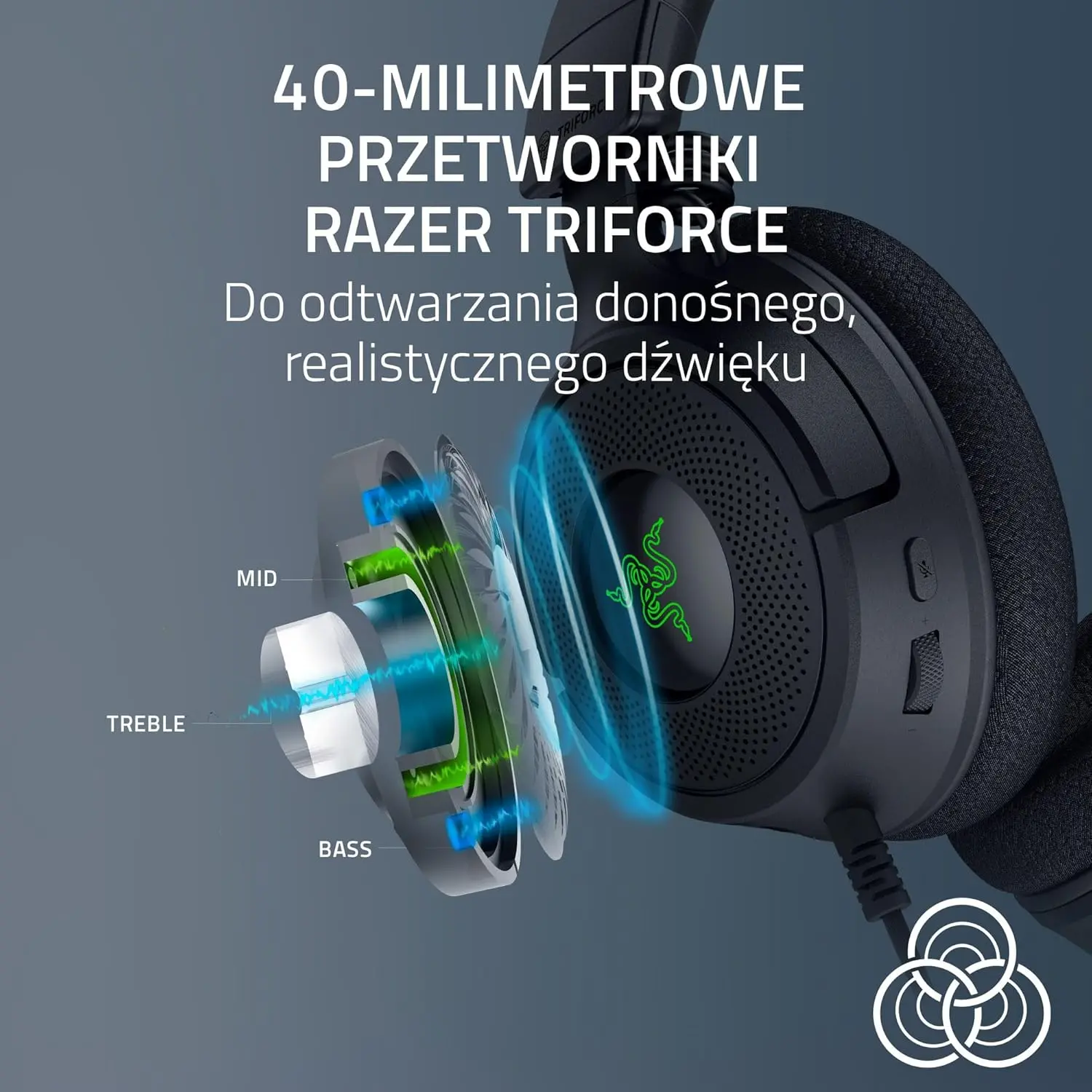 Słuchawki przewodowe z mikrofonem Razer Kraken V4 X Nauszne Minecraft Edition