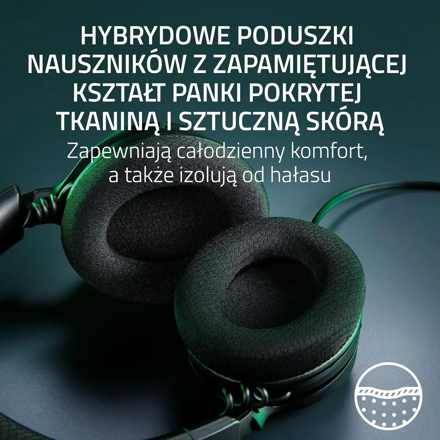 Słuchawki przewodowe z mikrofonem Razer Kraken V4 X Nauszne Minecraft Edition