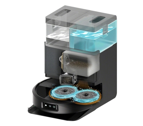 iRobot Roomba Plus 505 Combo Funkcja mopowania Stacja oczyszczająca Tworzenie mapy pomieszczenia 61dB Czarny AI - Kup na Raty - RRSO 0%