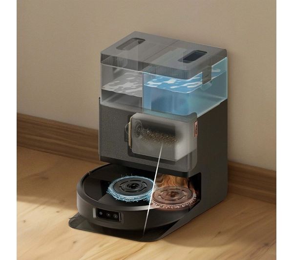 iRobot Roomba Plus 505 Combo Funkcja mopowania Stacja oczyszczająca Tworzenie mapy pomieszczenia 61dB Czarny AI - Kup na Raty - RRSO 0%
