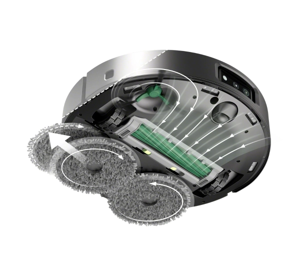 iRobot Roomba Plus 505 Combo Funkcja mopowania Stacja oczyszczająca Tworzenie mapy pomieszczenia 61dB Czarny AI - Kup na Raty - RRSO 0%