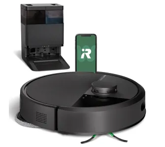 Robot sprzątający iRobot Roomba Plus 405 Combo Funkcja mopowania Stacja oczyszczająca Tworzenie mapy pomieszczenia 61dB Czarny