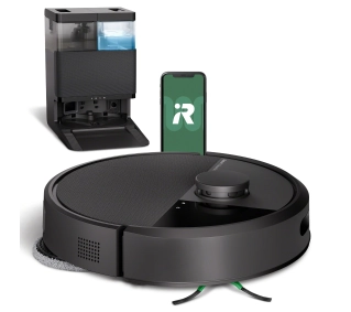 iRobot Roomba Plus 405 Combo Funkcja mopowania Stacja oczyszczająca Tworzenie mapy pomieszczenia 61dB Czarny - ⚡ EURO HIT CENOWY! ⚡ - Kup na Raty - RRSO 0%