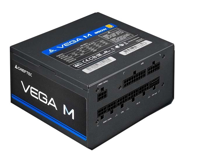 Zasilacz Chieftec Vega M 750W 80+ Gold Czarny