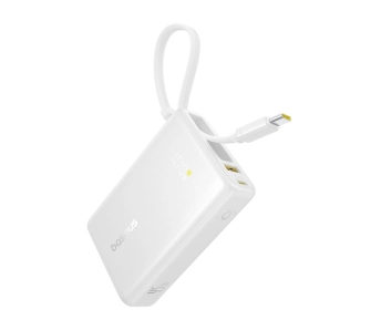 Powerbank Baseus PicoGo Digital Display 10000mAh 45W Biały