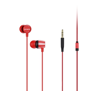 Słuchawki przewodowe Aiwa ESTM-20/RD Dokanałowe Czerwony