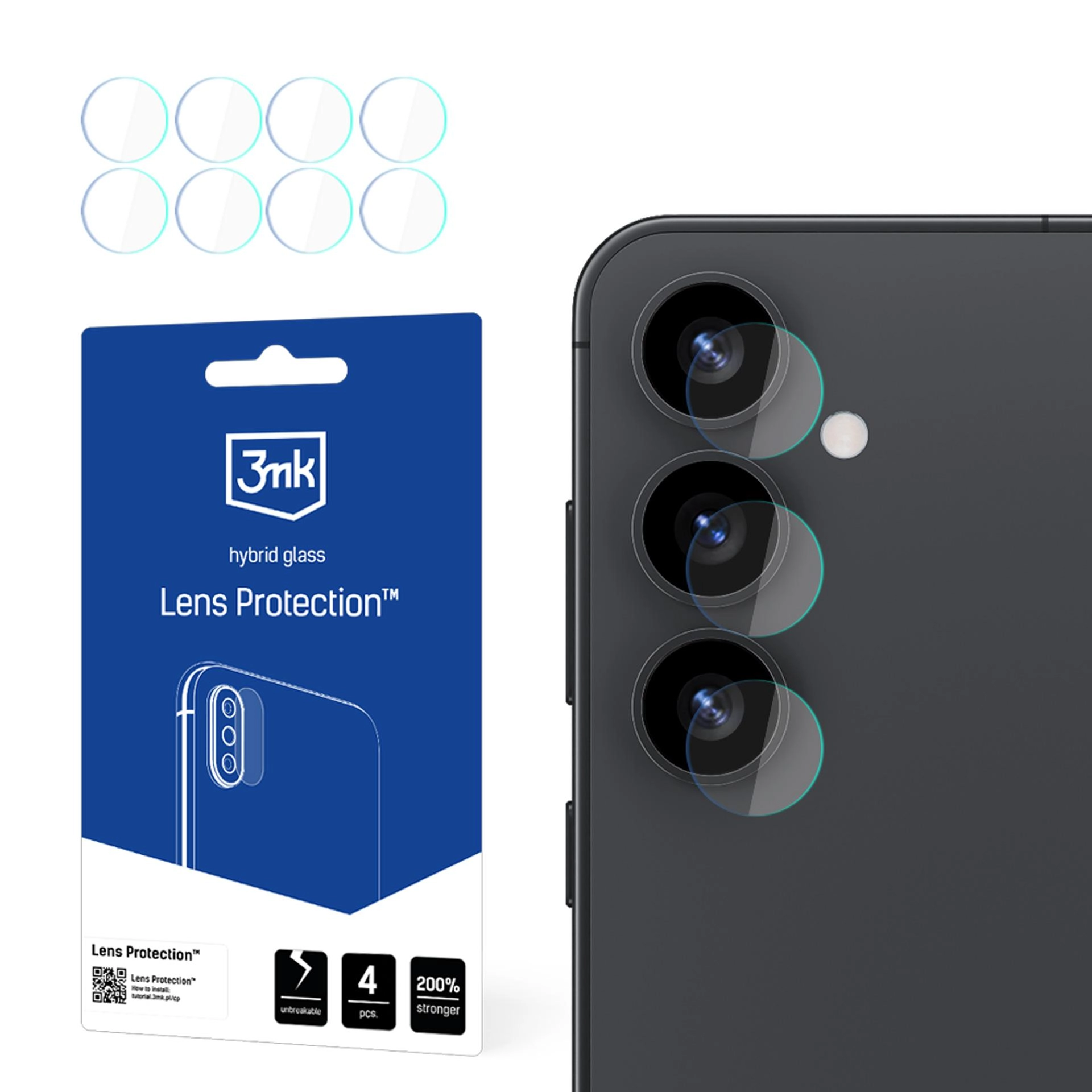 Szkło hybrydowe 3mk Lens Protection do Samsung Galaxy S25