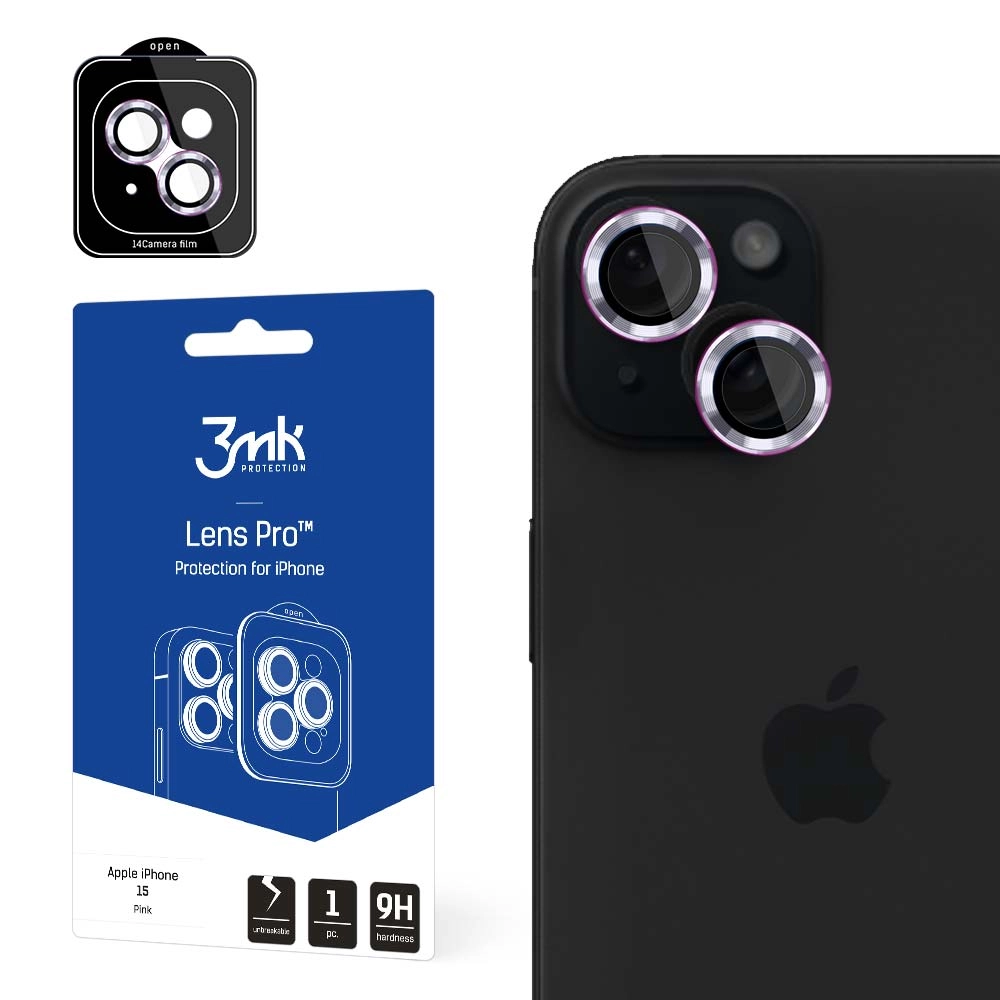 Szkło hartowane 3mk Lens Protection Pro do iPhone 15