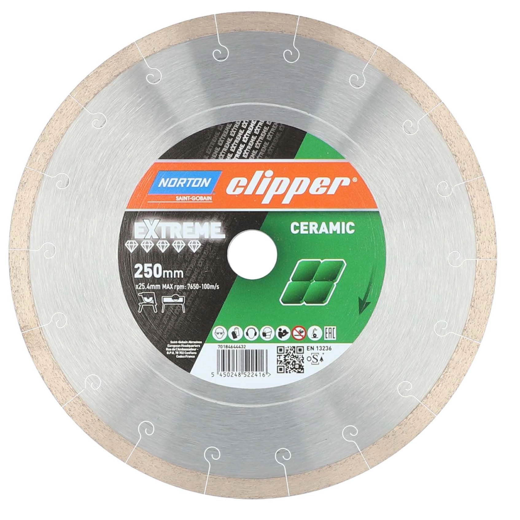 Tarcza diamentowa Norton Clipper Extreme Ceramic Silencio 250mm