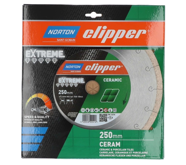 Norton Clipper Extreme Ceramic Silencio 250mm