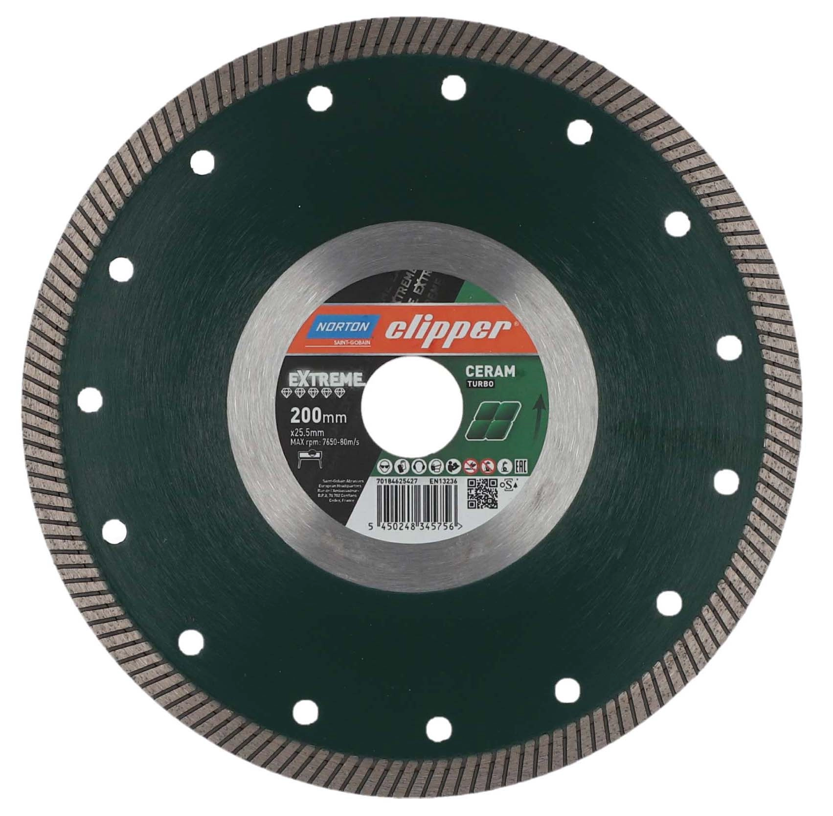 Tarcza diamentowa Norton Clipper Extreme Ceramic Turbo 200mm