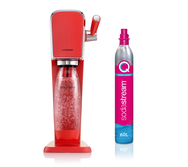Sodastream ART Czerwony + Nabój z gazem CO2