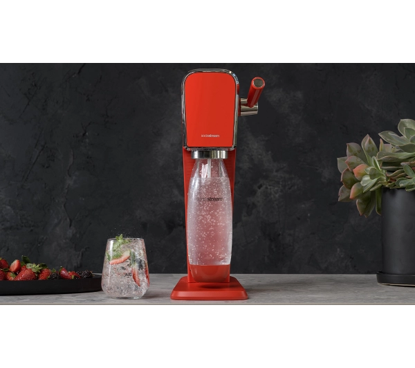 Sodastream ART Czerwony + Nabój z gazem CO2