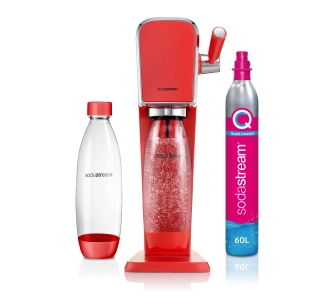 Saturator Sodastream ART Czerwony + Nabój z gazem CO2