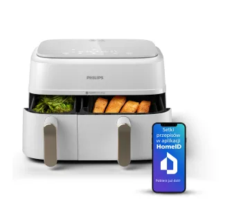 Air fryer Philips Ovi Dual Basket NA353/10 2750W 9l Aplikacja mobilna