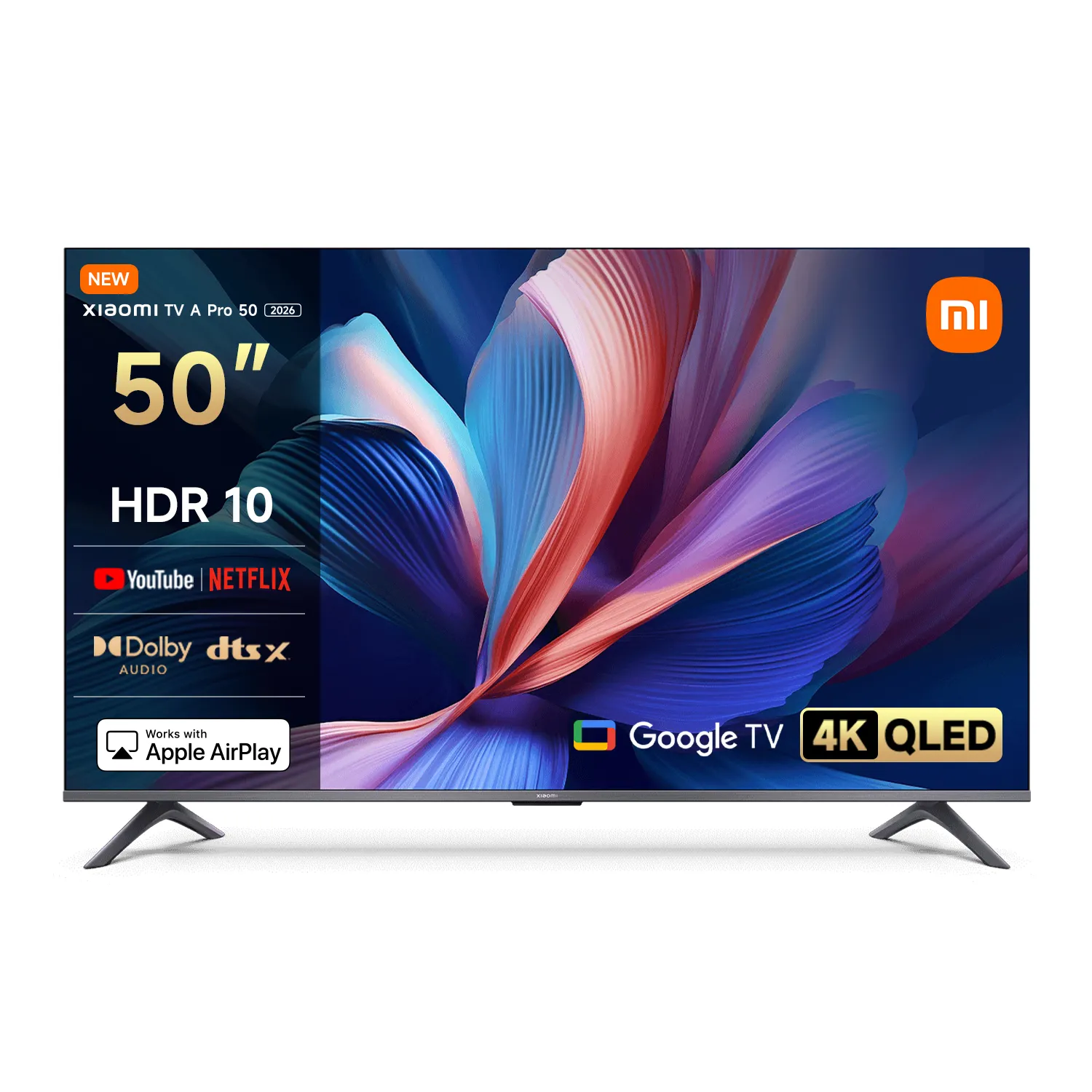 Telewizor Xiaomi TV A Pro 50 2026 (L50MB-APEU) 50" QLED 4K Google TV DVB-T2