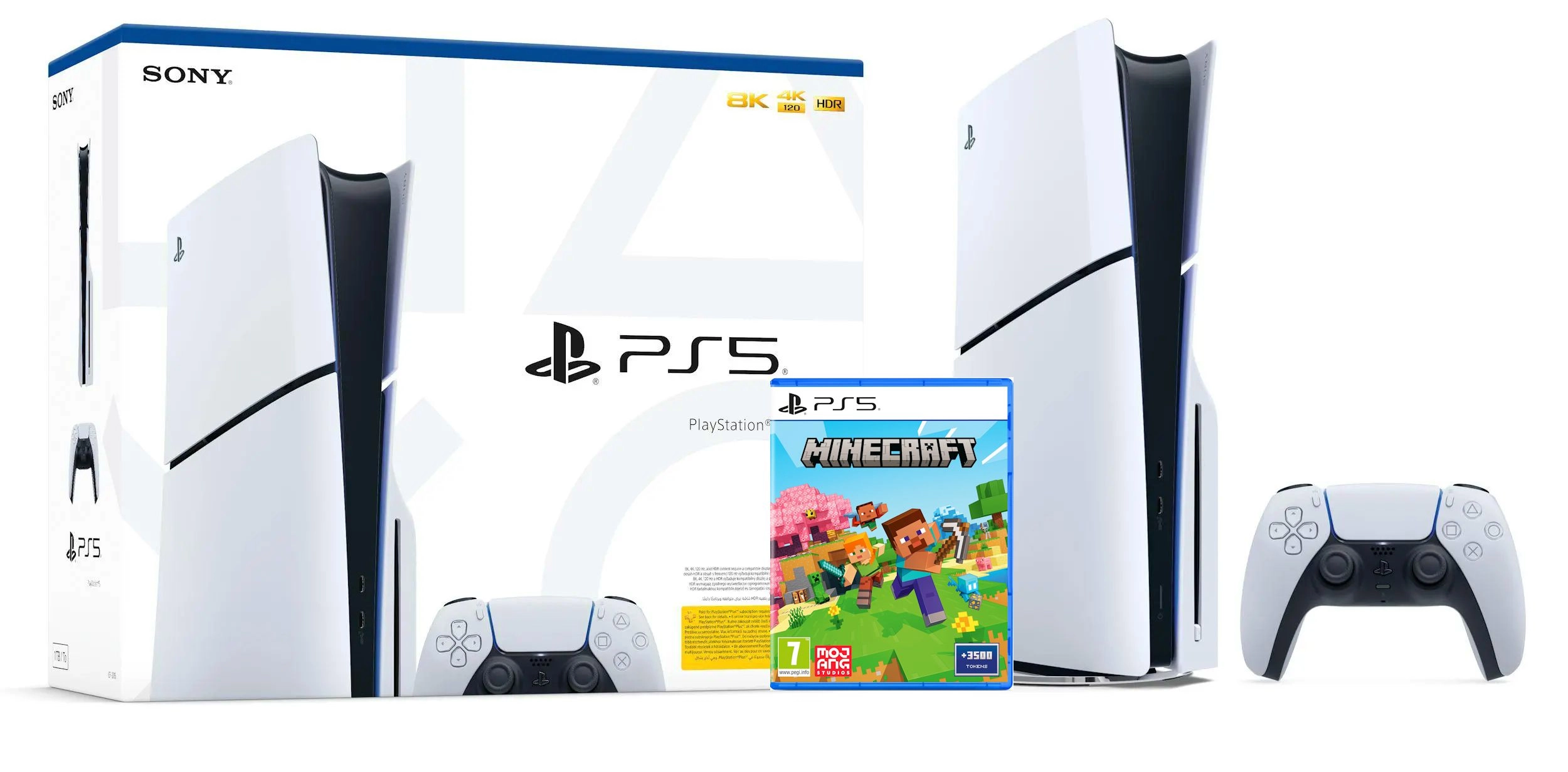 Konsola Sony PlayStation 5 Slim D Chassis (PS5) 1TB z napędem + Minecraft