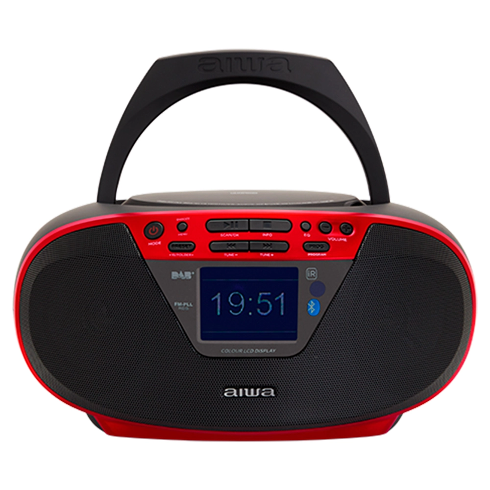 Radioodtwarzacz Aiwa Boombox BBTU-500DAB/RD Bluetooth DAB+ Czerwony