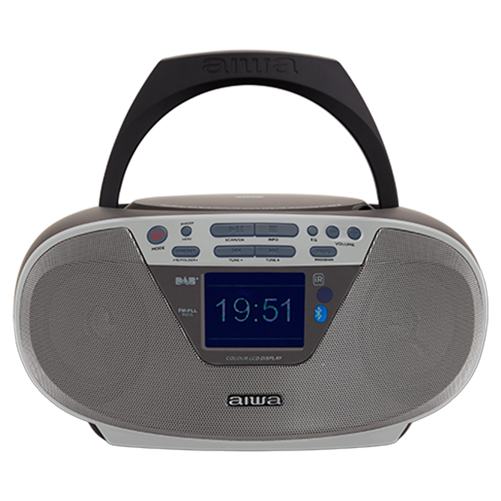 Radioodtwarzacz Aiwa Boombox BBTU-500DAB/SL Bluetooth DAB+ Srebrny