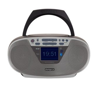 Radioodtwarzacz Aiwa Boombox BBTU-500DAB/SL Bluetooth DAB+ Srebrny