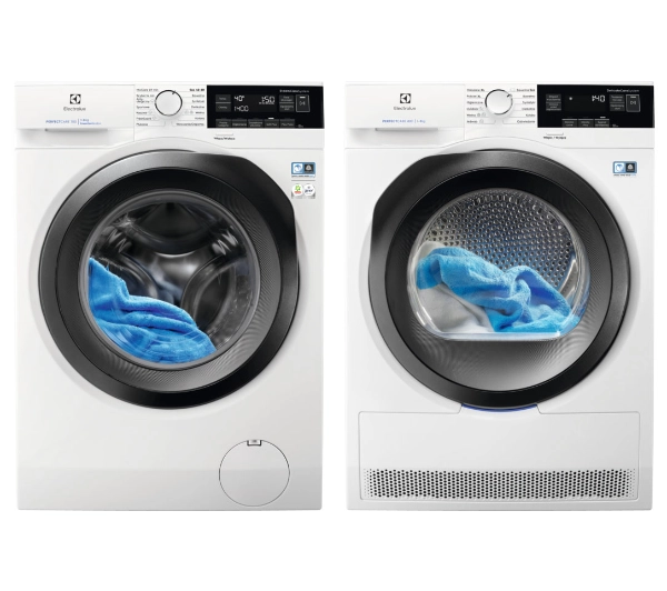Electrolux pralka 700 SteamCare EW7F348ASP 8kg 1400obr/min + suszarka 800 DelicateCare EW8HEU359SP 9kg