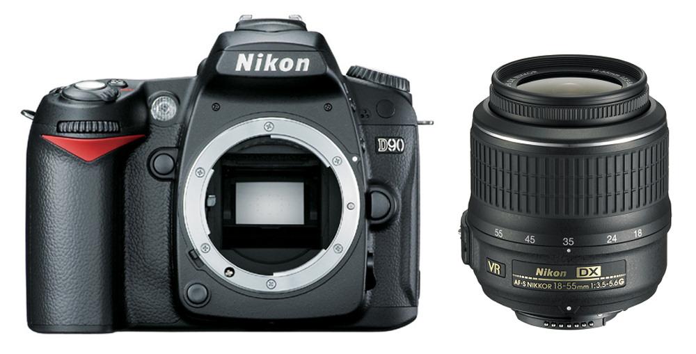Lustrzanka Nikon D90 + AF-S DX 18-55 mm VR