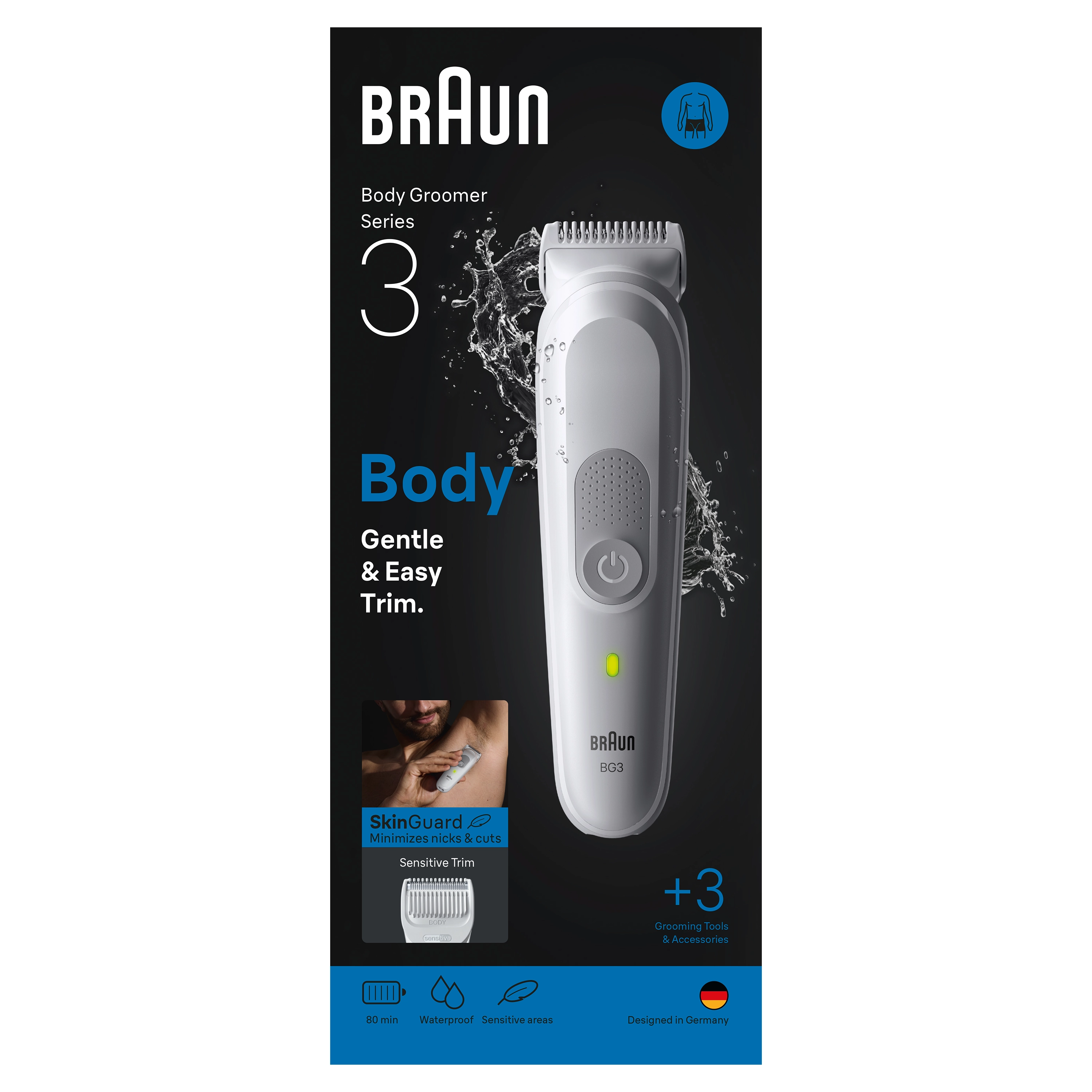 фото Тример для тіла (бодігрумер) Braun BG3530