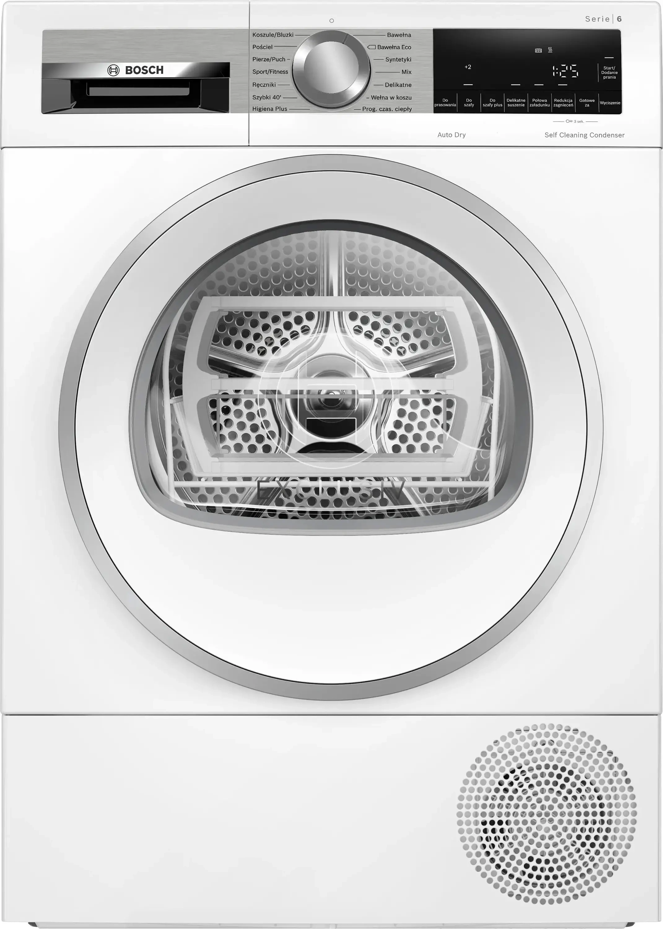 Zestaw Bosch pralka Serie 6 WGG244ZEPL 9kg 1400obr/min + suszarka Serie 6 WQG245DEPL 61,3cm 9kg
