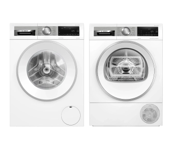 Zestaw Bosch pralka Serie 6 WGG244ZEPL 9kg 1400obr/min + suszarka Serie 6 WQG245DEPL 61,3cm 9kg
