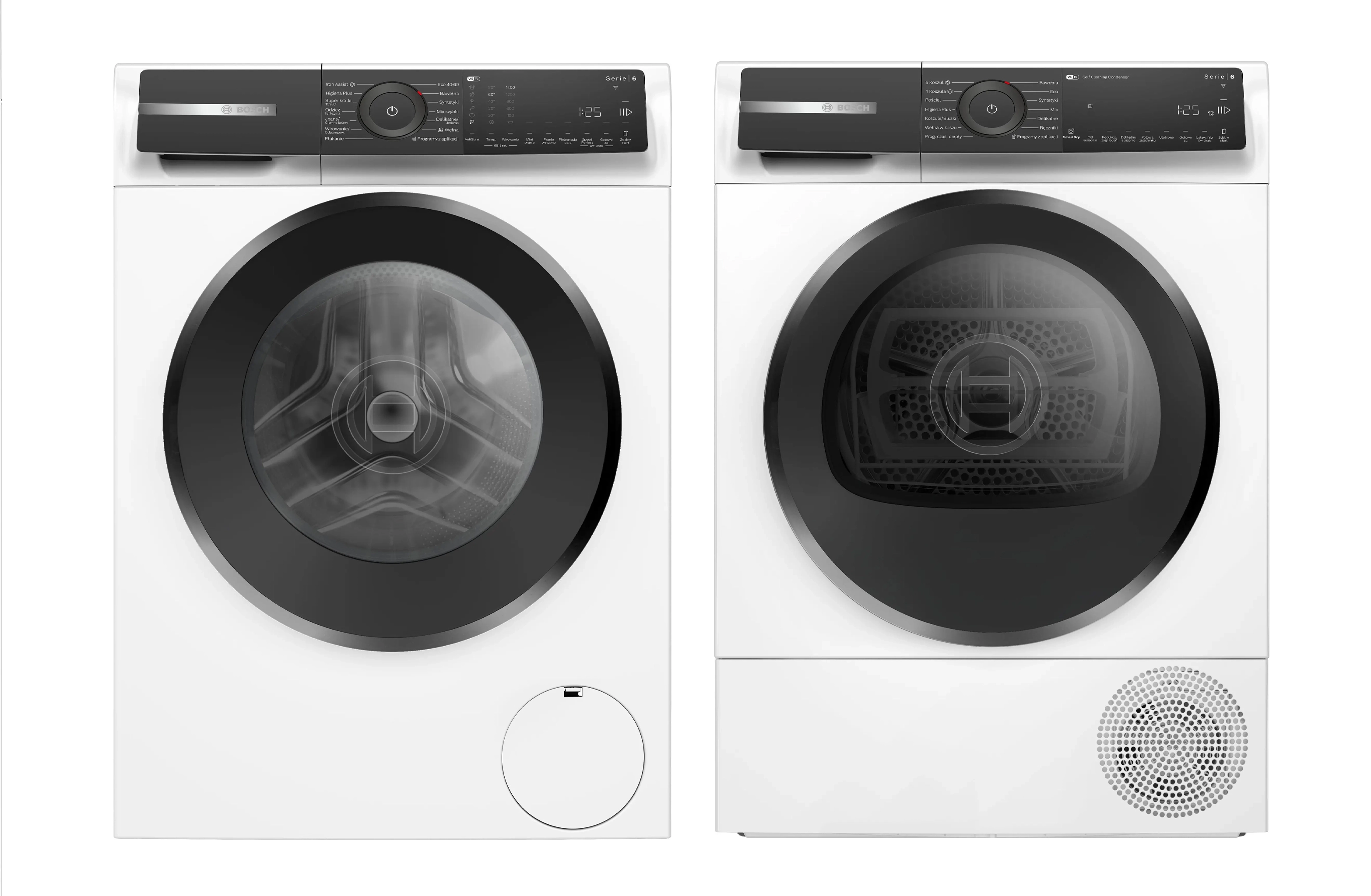 Zestaw Bosch pralka Serie 6 WGH24409PL 9kg 1400 obr/min + suszarka Serie 6 WQH245B0PL 60cm 9kg