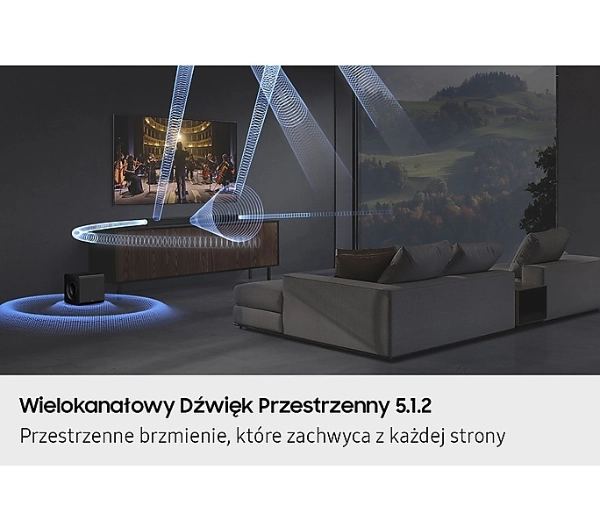 Samsung HW-Q800F 5.1.2 Wi-Fi Bluetooth AirPlay Chromecast Dolby Atmos - ⚡ EURO HIT CENOWY! ⚡ - Kup na Raty - RRSO 0%