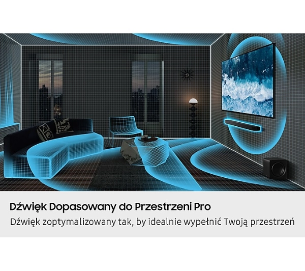 Samsung HW-Q800F 5.1.2 Wi-Fi Bluetooth AirPlay Chromecast Dolby Atmos - ⚡ EURO HIT CENOWY! ⚡ - Kup na Raty - RRSO 0%