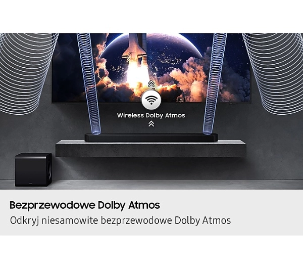 Samsung HW-Q800F 5.1.2 Wi-Fi Bluetooth AirPlay Chromecast Dolby Atmos - ⚡ EURO HIT CENOWY! ⚡ - Kup na Raty - RRSO 0%