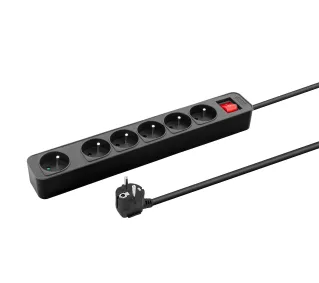 Reinston EPRZ023 6 gniazd 5m Czarny