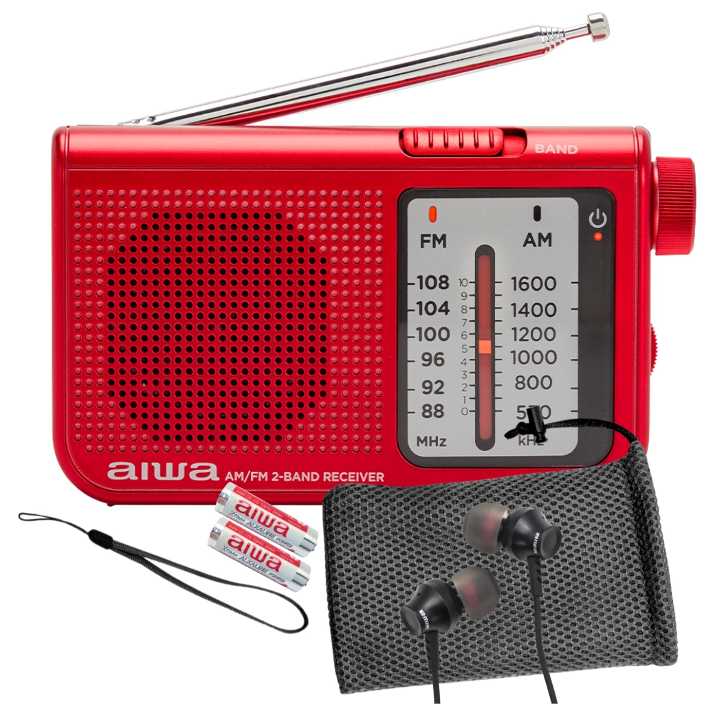 Radioodbiornik Aiwa RS-55/RD Radio FM Czerwony