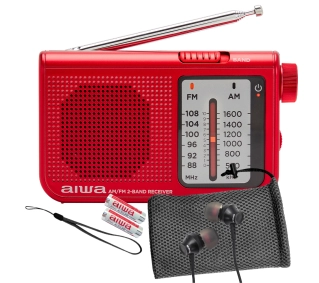 Aiwa RS-55/RD Radio FM Czerwony