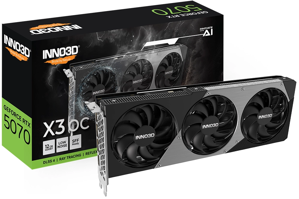 Karta graficzna Inno3D GeForce RTX 5070 Twin X3 OC 12GB GDDR7 192bit DLSS 4