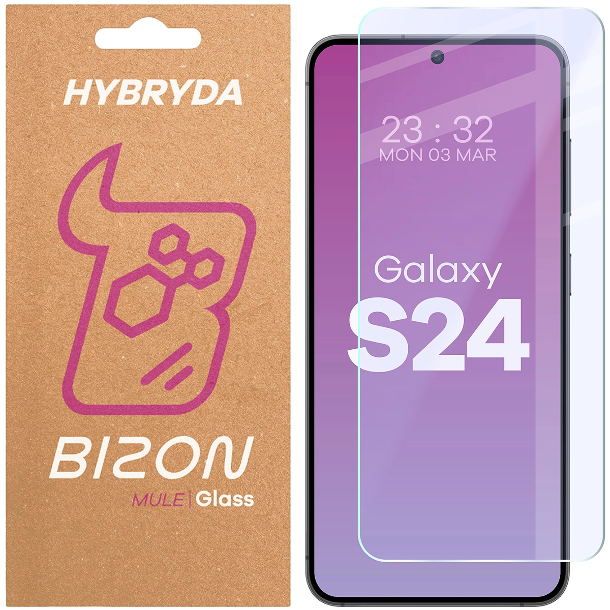 Szkło hybrydowe Bizon Elastyczne Mule do Galaxy S24 5G