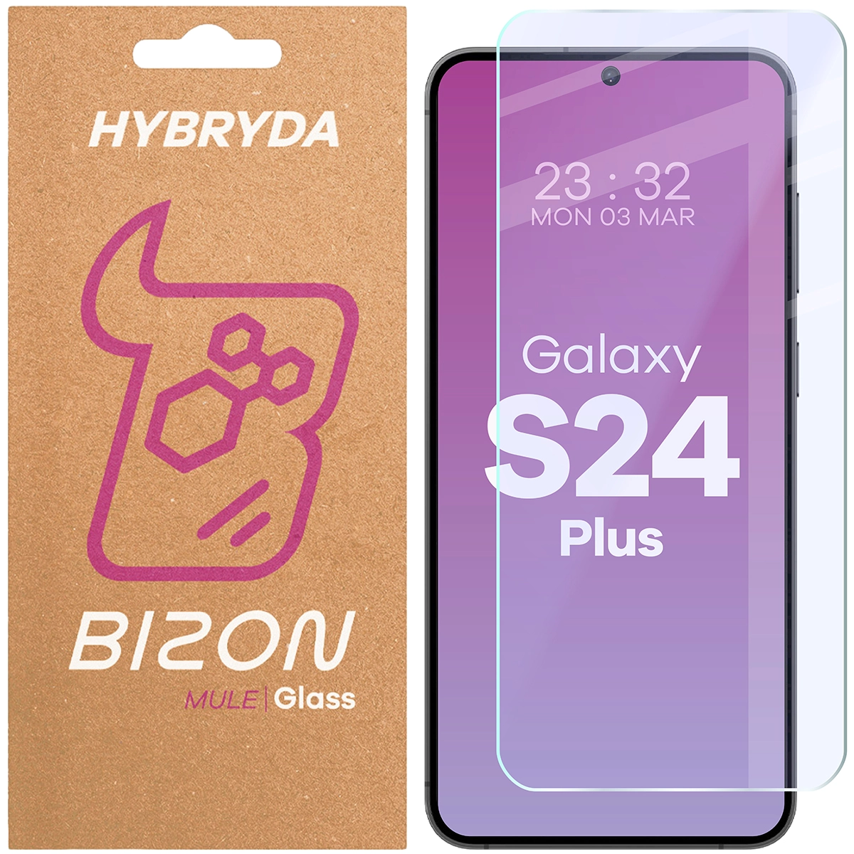Szkło hybrydowe Bizon Elastyczne Mule do Galaxy S24 Plus 5G