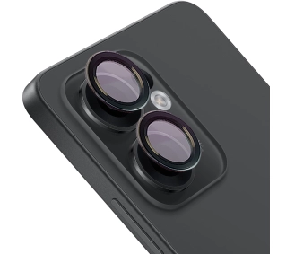 Bizon na aparat z aplikatorem Snap Lens do Oppo Reno13 F/FS czarna ramka