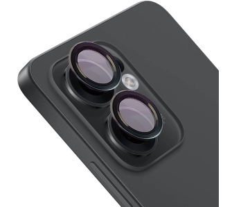 Szkło hartowane Bizon na aparat z aplikatorem Snap Lens do Oppo Reno13 F/FS czarna ramka