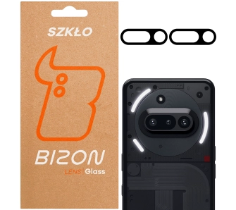 Szkło ochronne Bizon na aparat Silk Lens do Nothing Phone 3a 2 sztuki