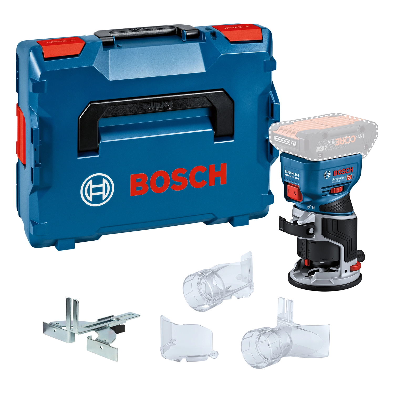 Frezarka krawędziowa Bosch Professional GKF18V-8 0 601 6C2 001